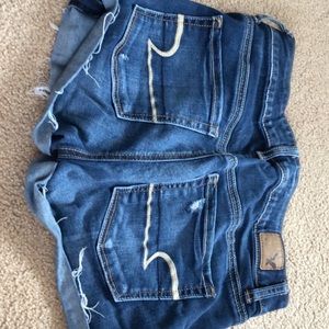 AE denim shorts